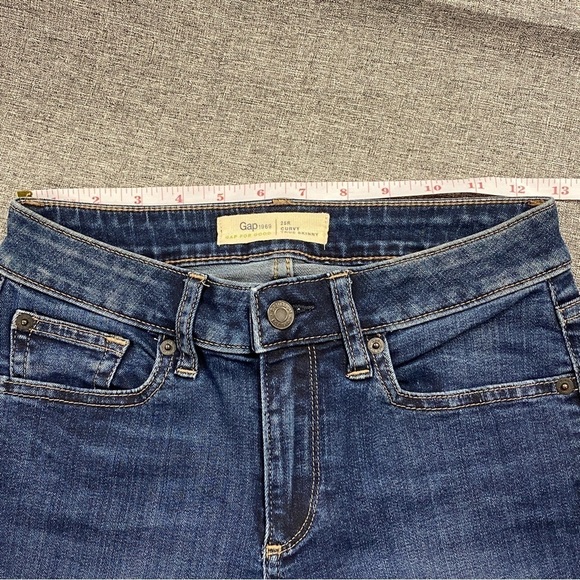 GAP For Good Curvy True Skinny Jeans Dark Wash Denim Size 25R womens like new - Picture 6 of 9